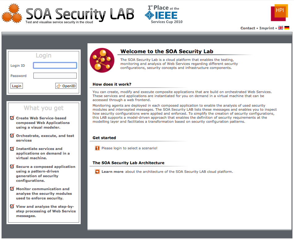 Security Services and Projects at HPI